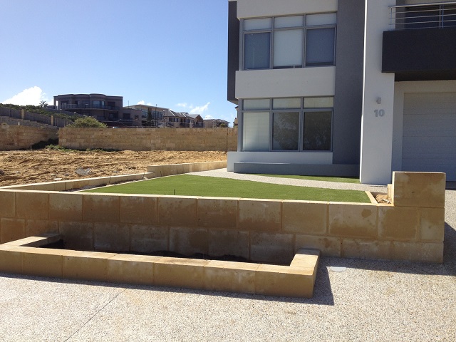 Retaining wall construction