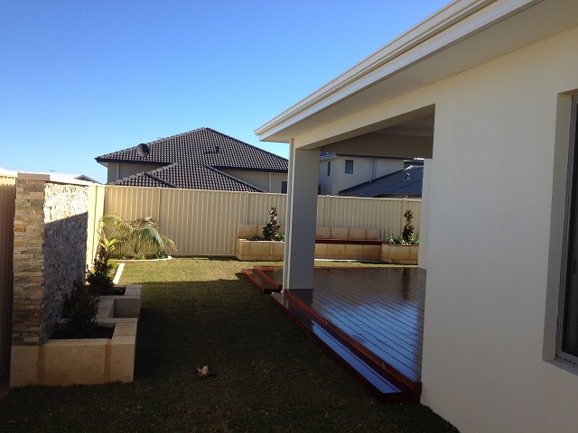 Deck and feature walls