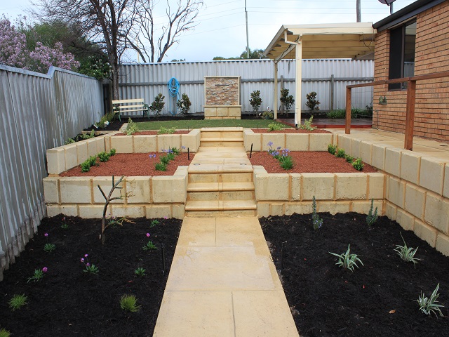 Tiered landscaping