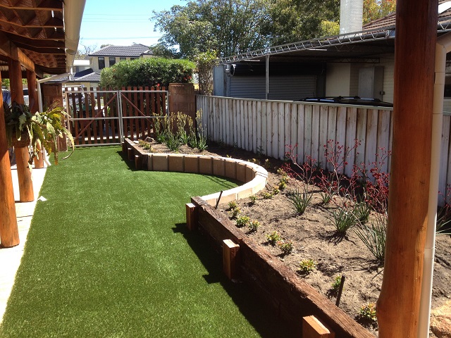 Timber landscaping