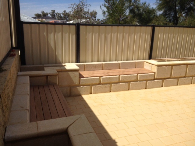Limestone lounge area